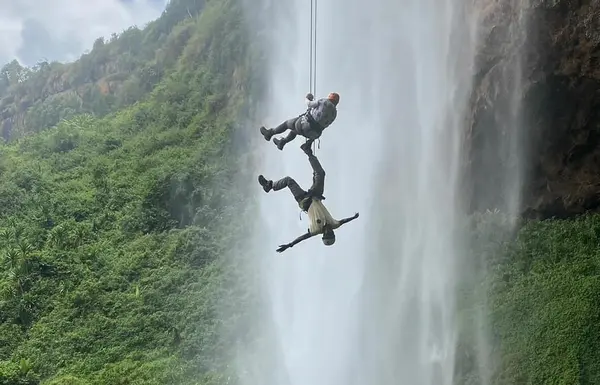 Abseiling down Sipi Falls on a 3-Day Jinja Sipi adventure
