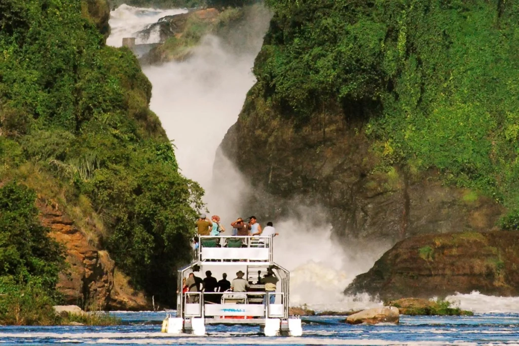 A private boat cruise to Murchison Falls on a 6 day luxury fly-in safari to Kidepo Valley and Murchison Falls