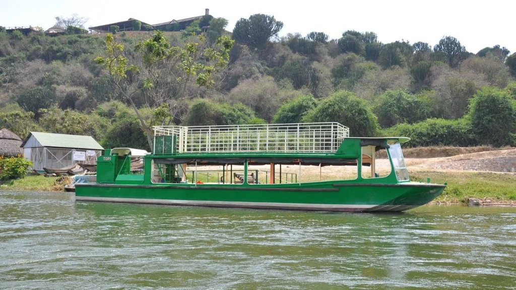 A boat safari on Lake Mburo with hippos on a 2 day Lake Mburo walking safari and horseback riding weekend package