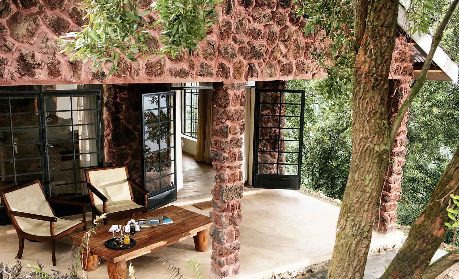 Clouds Mountain Gorilla Lodge, one of the top gorilla trekking lodges with private porters offering premium service