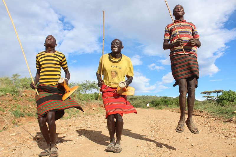 A Karamojong community village visited on a 6 day Kidepo Valley National Park remote wildlife safari itinerary