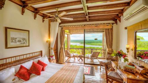 The panoramic Nile view from Paraa Safari Lodge, featured in the Chobe Safari Lodge vs Paraa Safari Lodge comparison
