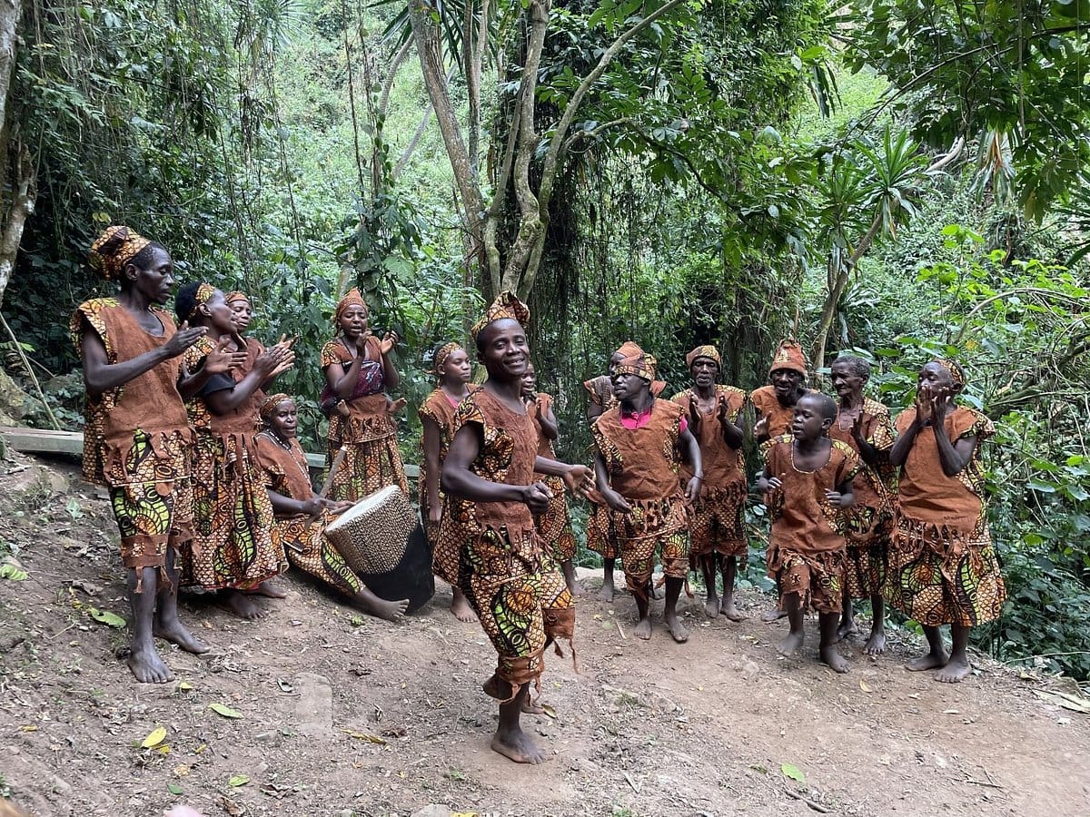 Batwa Cultural Experience in Uganda 2026: A Journey into the Pygmy Heritage 5 Afraeka Adventures Batwa cultural tour – community interaction in Uganda