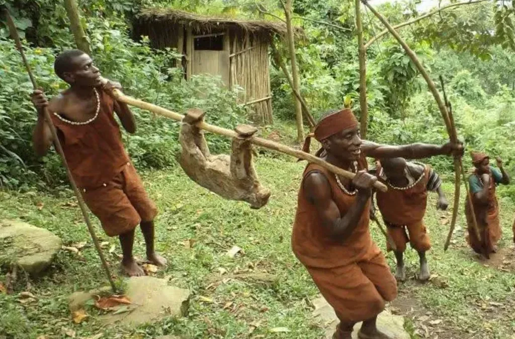 Batwa Cultural Experience in Uganda 2026: A Journey into the Pygmy Heritage 4 Batwa hunting demonstration – traditional bow and arrow in Uganda