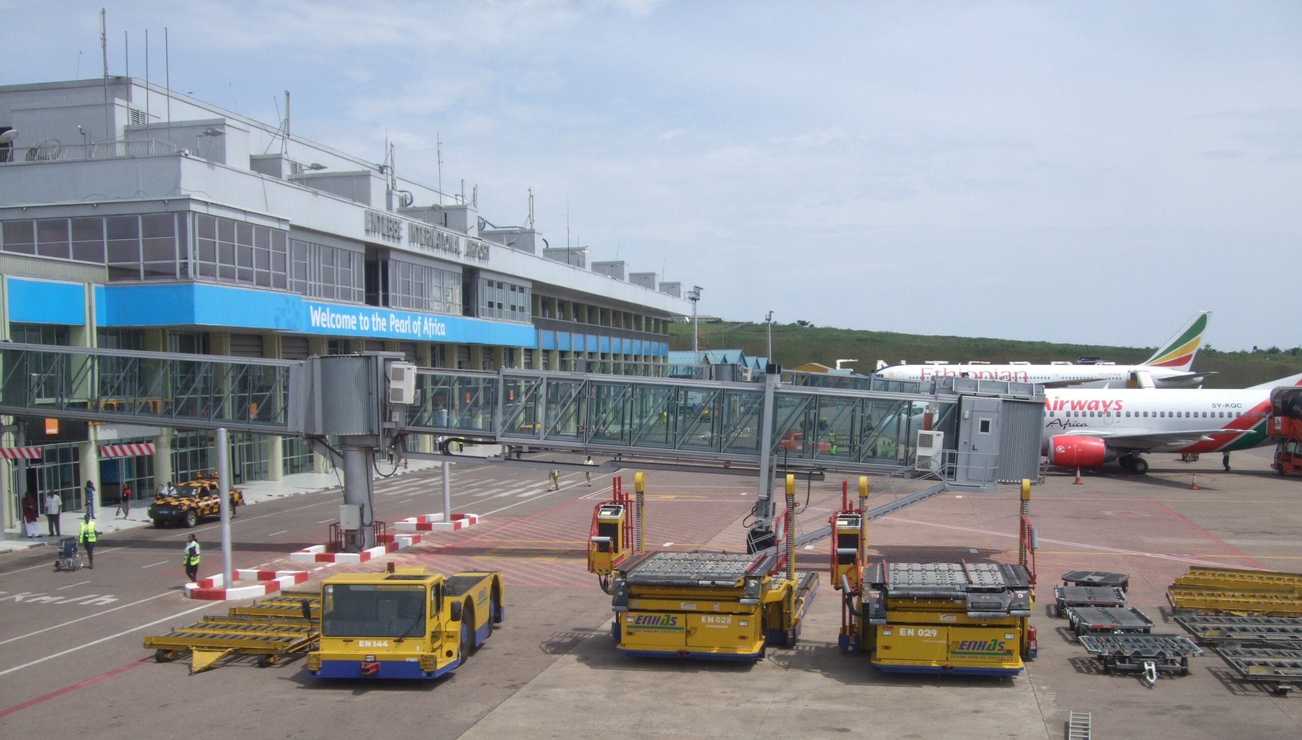 Entebbe International Airport – aankomst voor vluchten naar Oeganda Afraeka Adventures