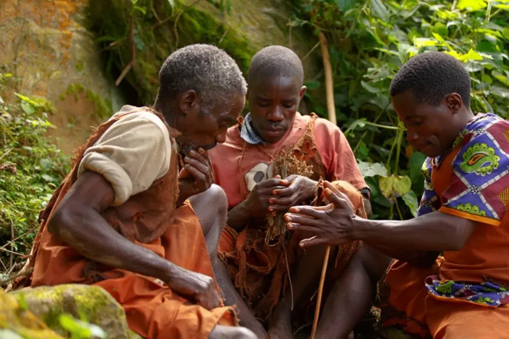 Ethical Batwa cultural experience Bwindi review – Batwa traditional hunting demonstration