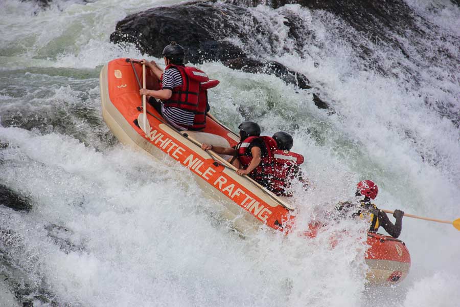Jinja white water rafting worth it detour – rafting through rapids on the Nile