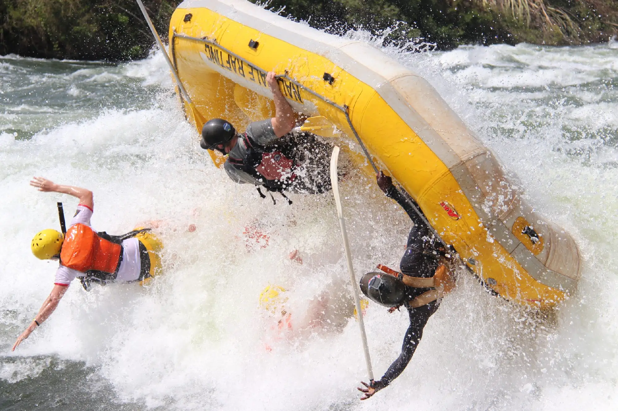 Kampala rest day activities AFCON 2026 – white-water rafting on the Nile River near Jinja