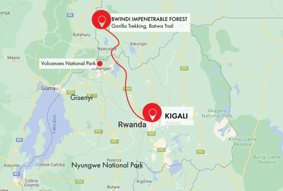 Kigali to Bwindi drive time border crossing – Cyanika border crossing between Rwanda and Uganda