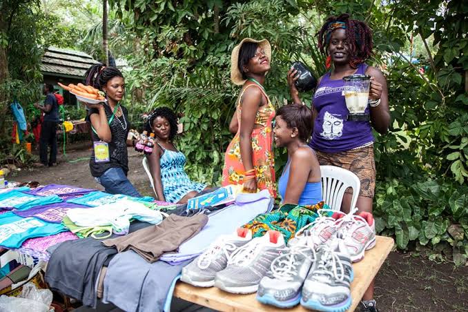 Local food vendors and street food at Nyege Nyege Festival 2026 accommodation and cruise packages
