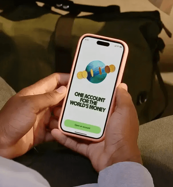 Paying Uganda tour operator Wise bank transfer – Wise app on a smartphone for safari payments