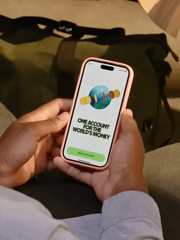 Paying Uganda tour operator Wise bank transfer – Wise app on a smartphone for safari payments