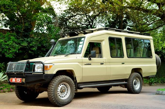 Safari Land Cruiser vehicle charging ports Uganda – power inverter in a safari Land Cruiser