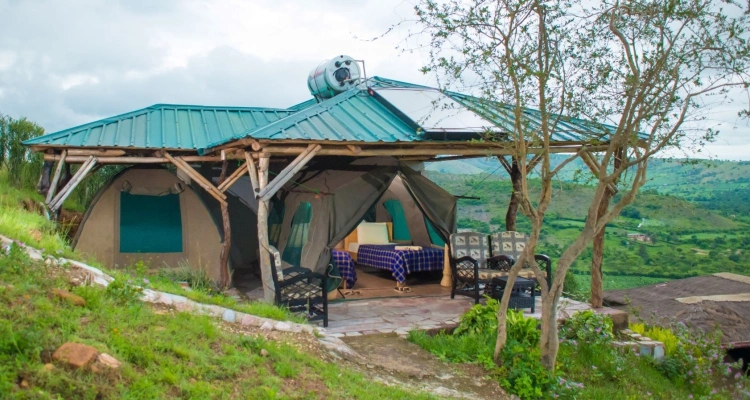 Single supplement fee Uganda safari lodges – view from a single occupancy room