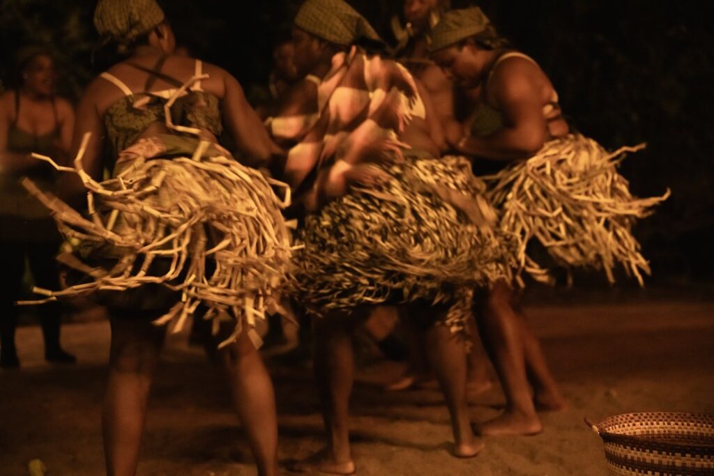 Tipping traditional dancers safari lodge performance – cultural performance at a Uganda safari lodge