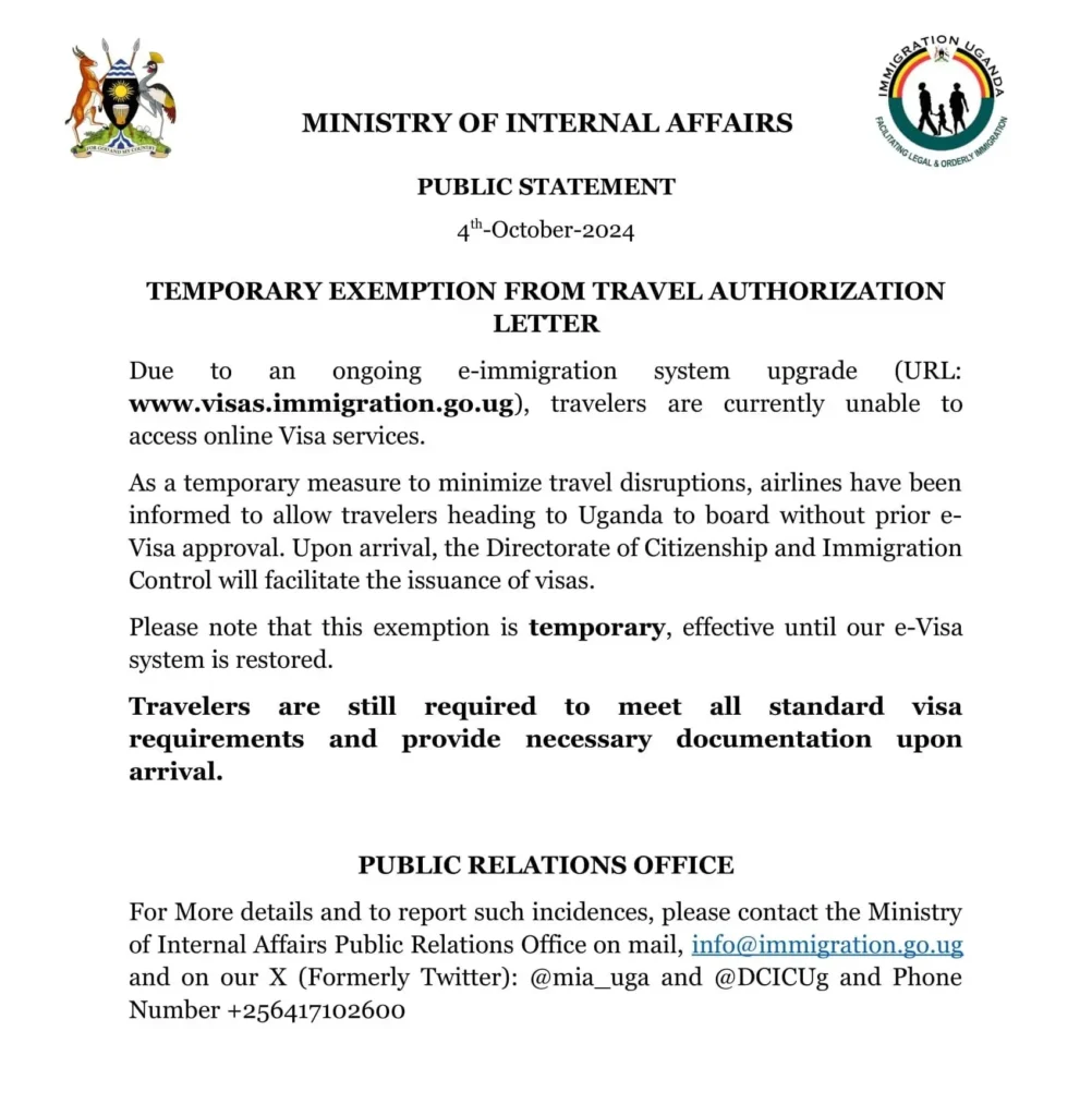 Uganda evisa processing time delays customer support – customer support email and phone for Uganda visa