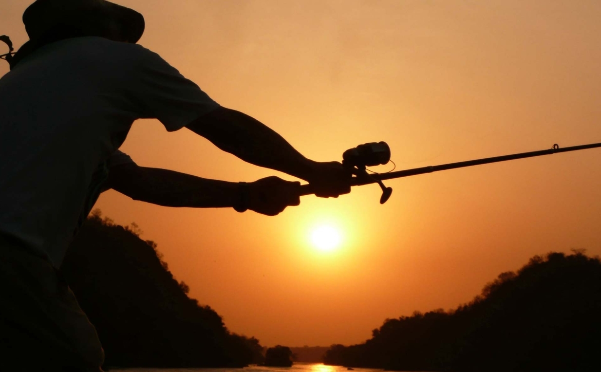  Scenic sunset during Uganda fishing trips on Lake Victoria's Ssese Islands