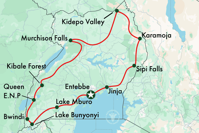 Uganda safari road conditions Google Maps accuracy – Google Maps navigation screen on a Ugandan safari road