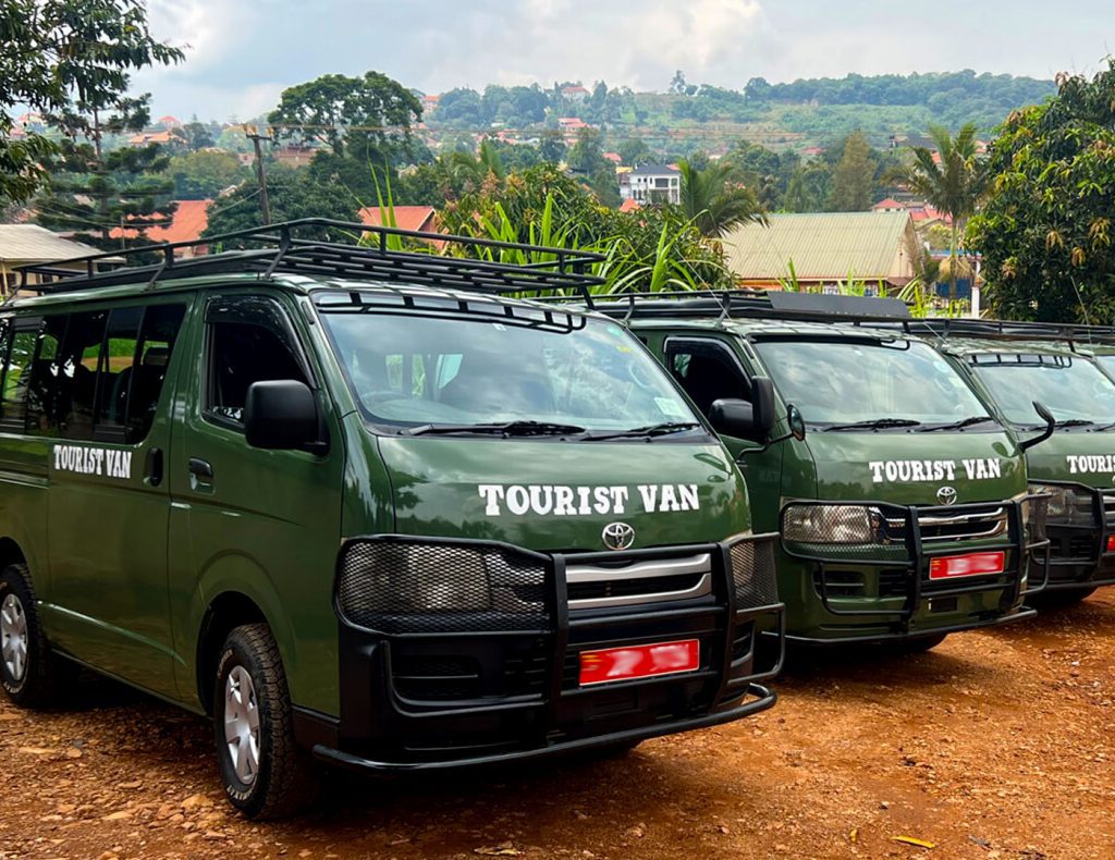 A shared 4x4 safari vehicle on affordable Uganda safari tours, offering budget-friendly wildlife viewing