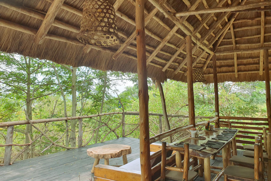 A comfortable budget lodge in Uganda, showcasing affordable accommodation options