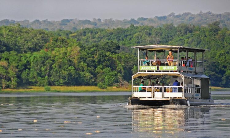 A budget boat safari on Lake Mburo, part of affordable Uganda wildlife tours
