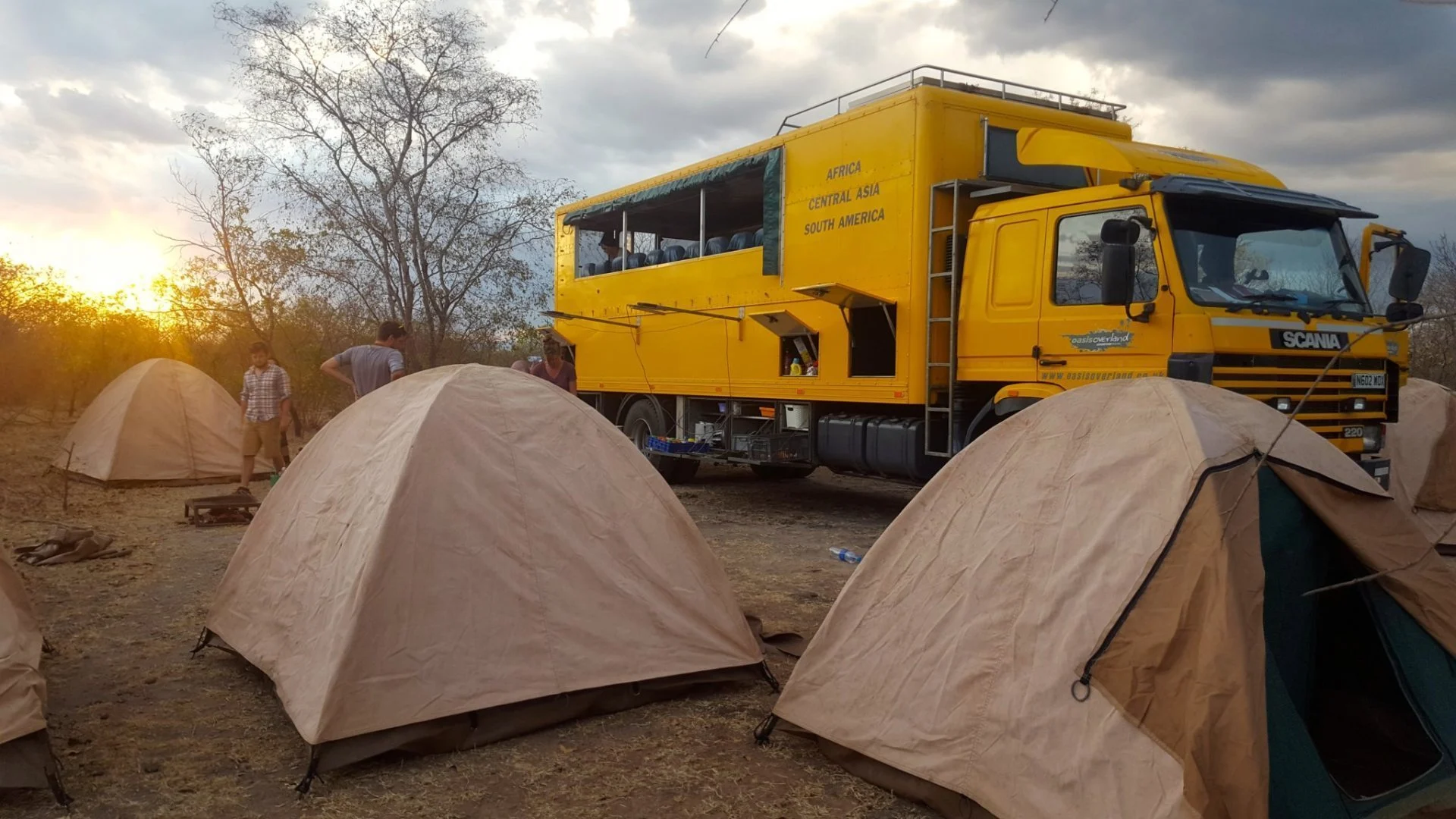 Camping on a budget overland truck safari in East Africa