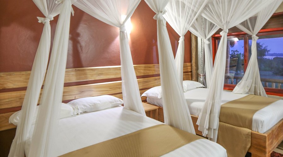 A budget lodge or campsite in Uganda, perfect for affordable safaris