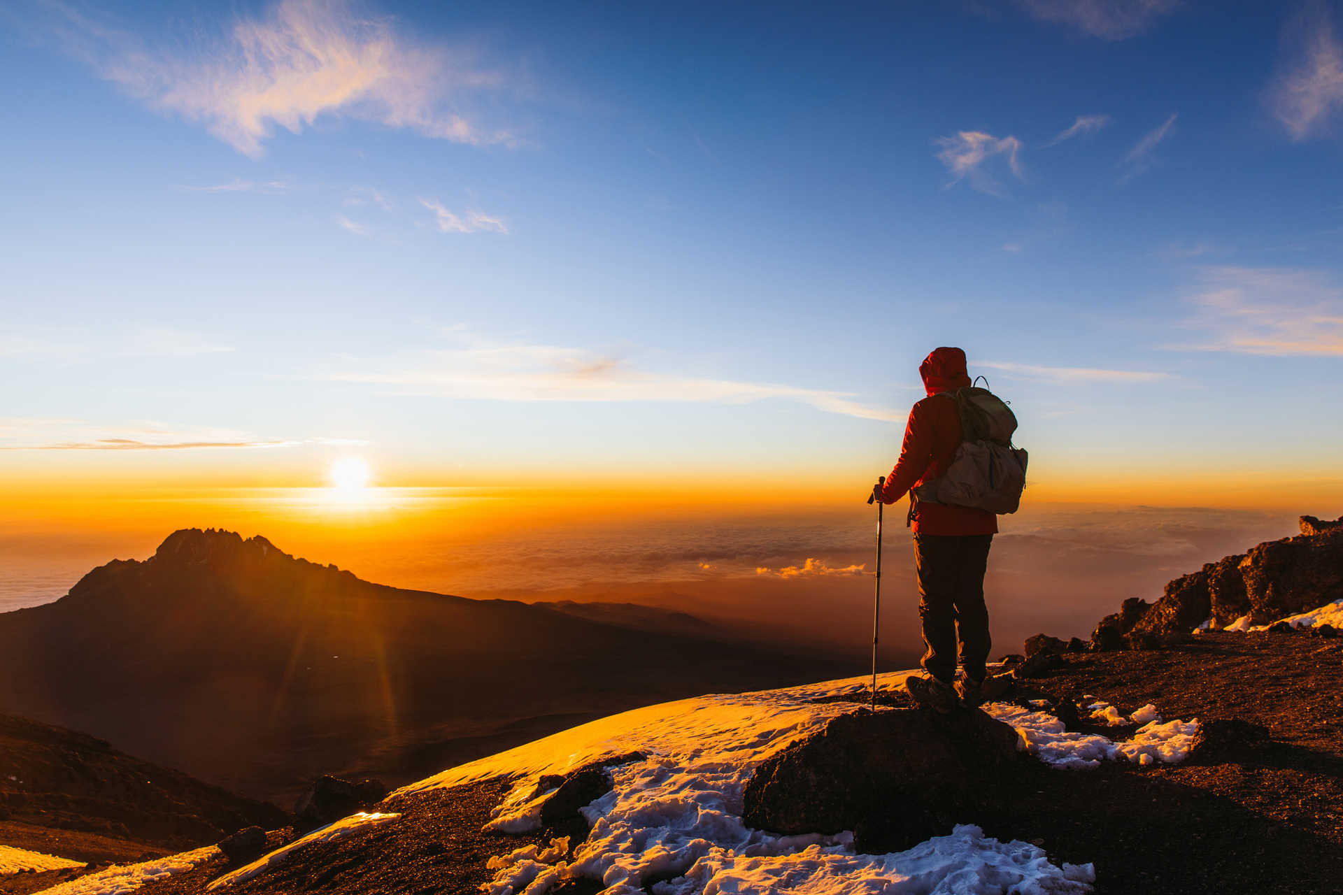 Summiting Uhuru Peak on a gorilla trekking Kilimanjaro climb adventure