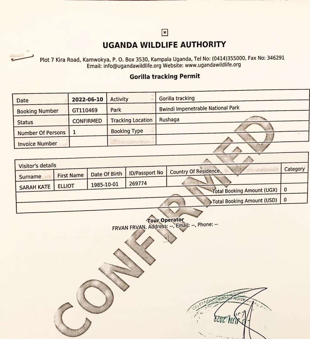 Passport check at a Uganda gorilla trekking briefing
