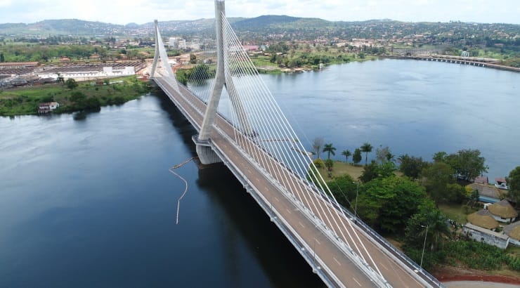 The Nile Bridge at Jinja, Uganda