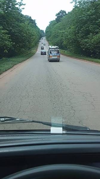 The Kampala to Jinja highway in Uganda