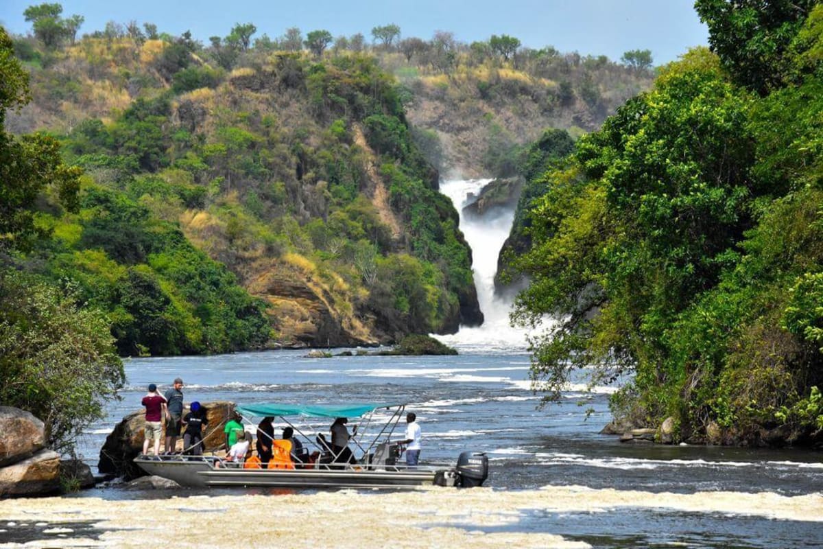 The Victoria Nile at Murchison Falls, the usual next stop after Ziwa