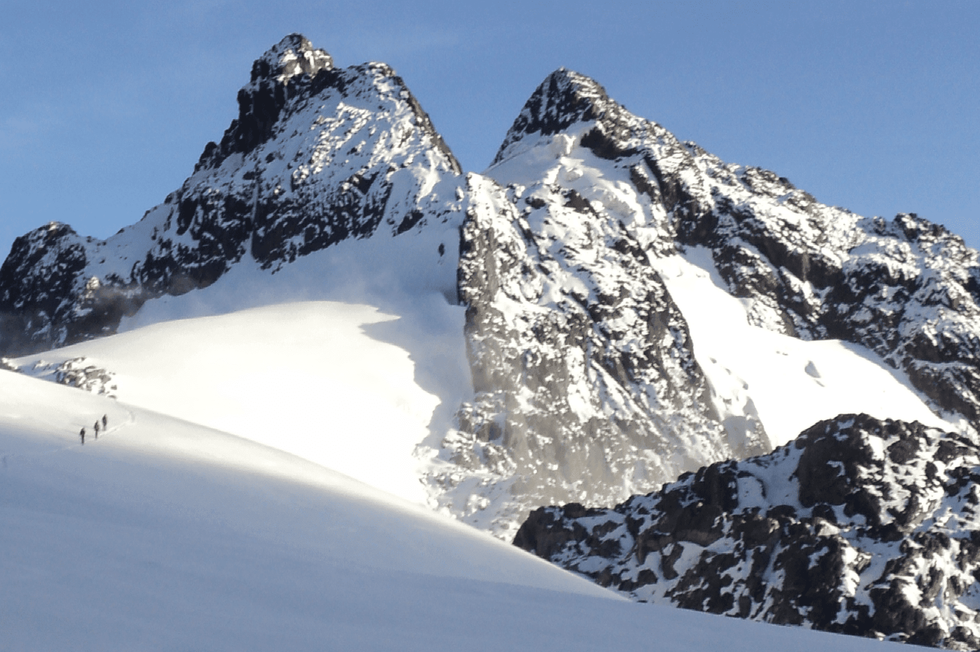 Rwenzori central circuit trek — climbers on the glacier approach to Margherita Peak